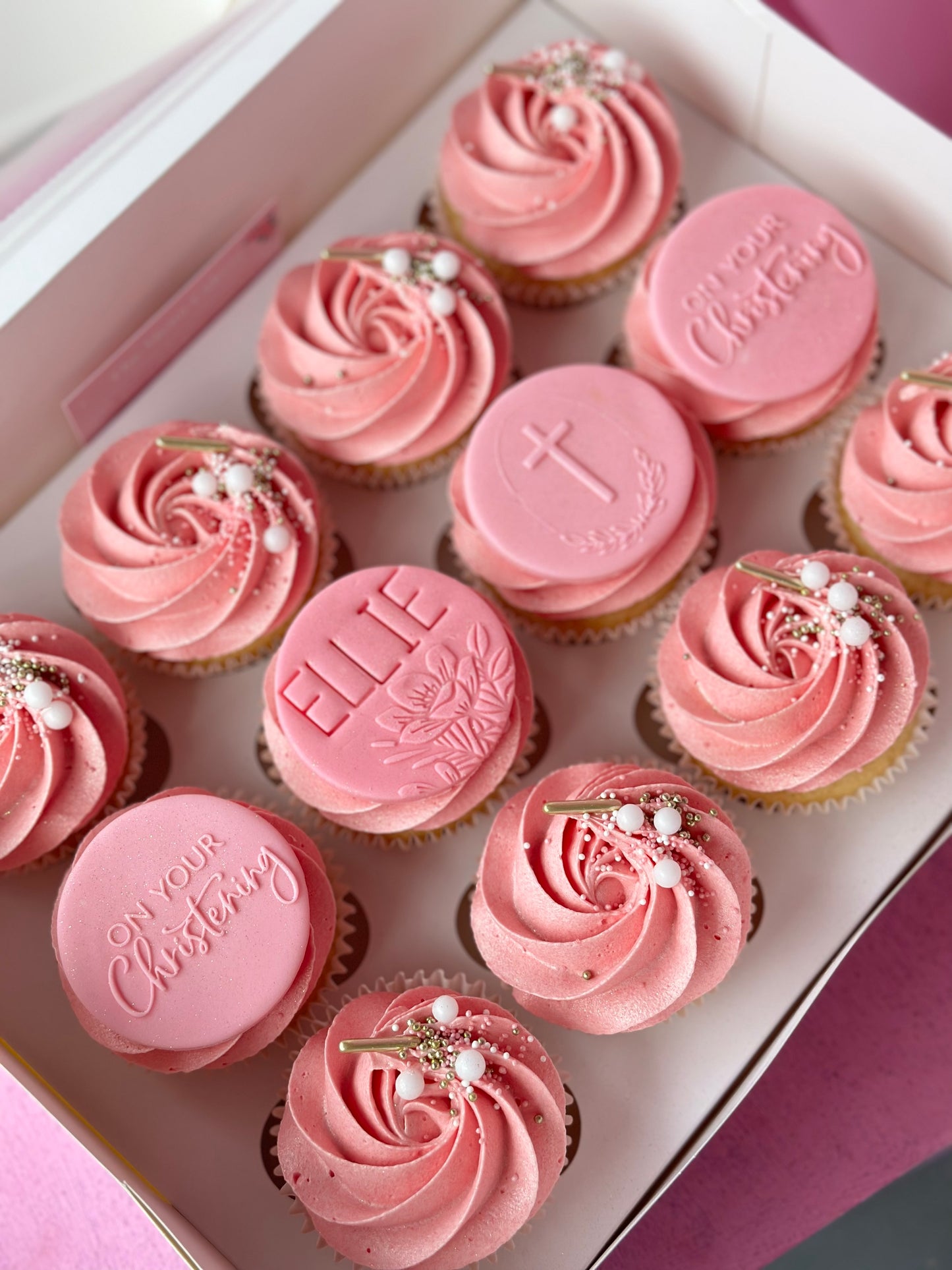 Ombré Christening - Congrats - Communion -Confirmation - Christening- Occasional Cupcakes