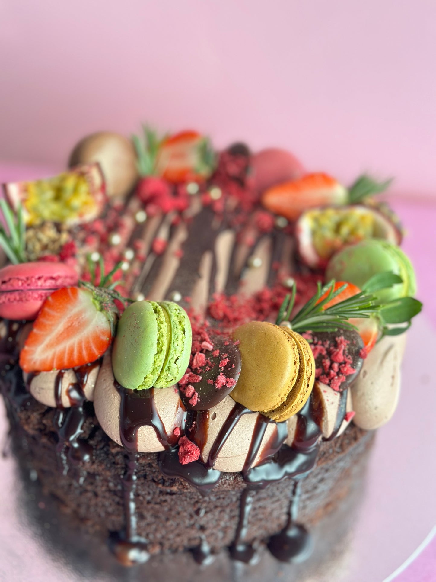 One Layer Chocolate Cake