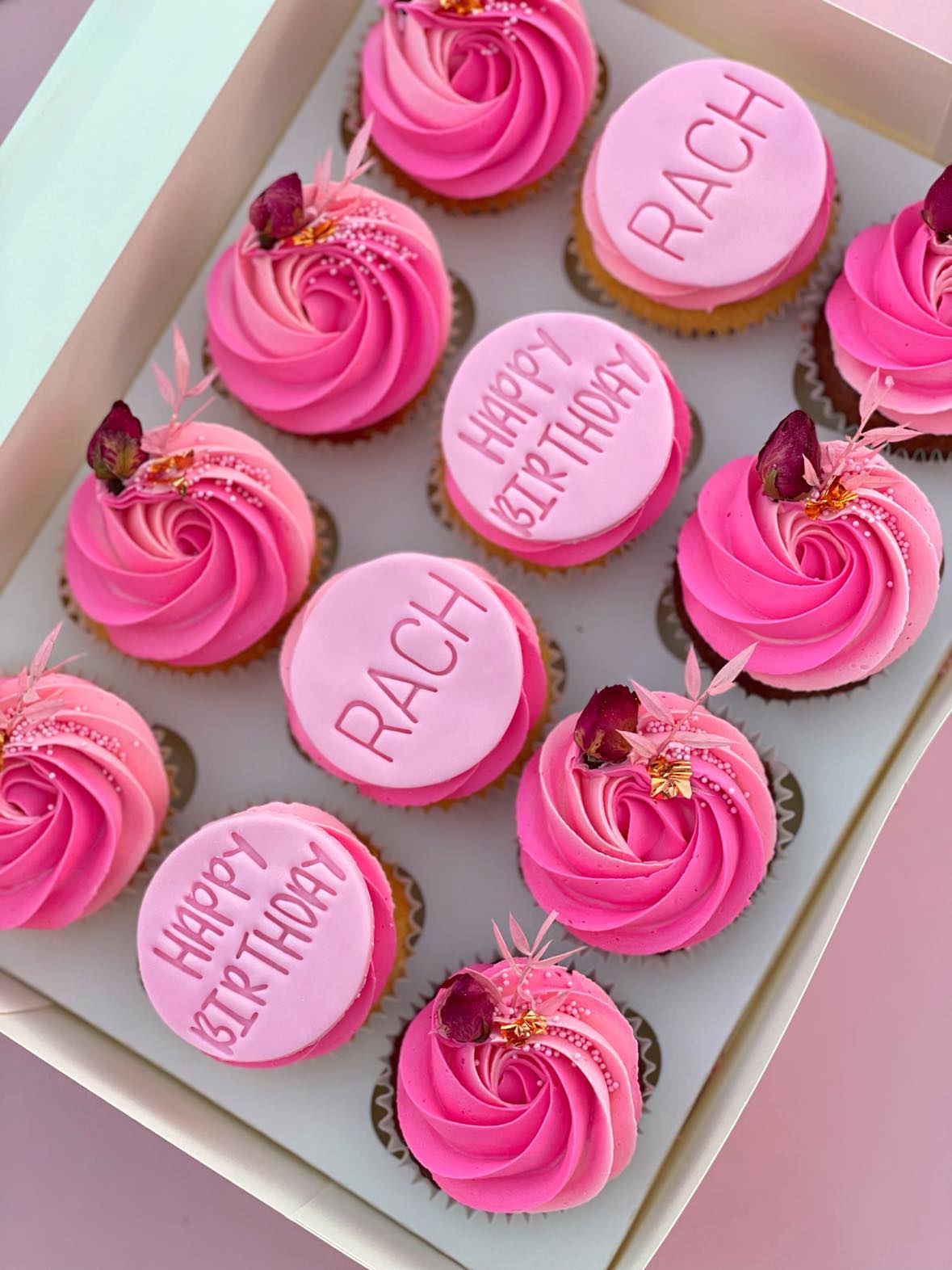 Pink Ombre Cupcakes