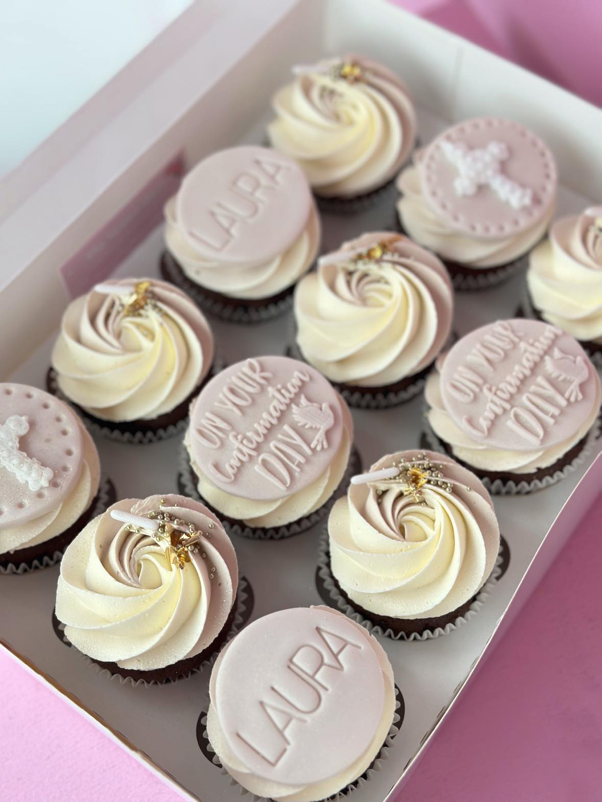 On Your Confirmation Ombre Cupcakes
