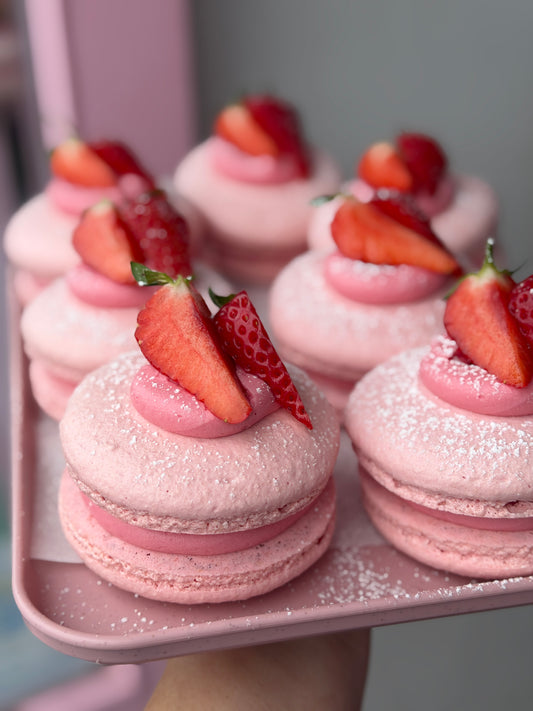 XL Strawberry Macaroons