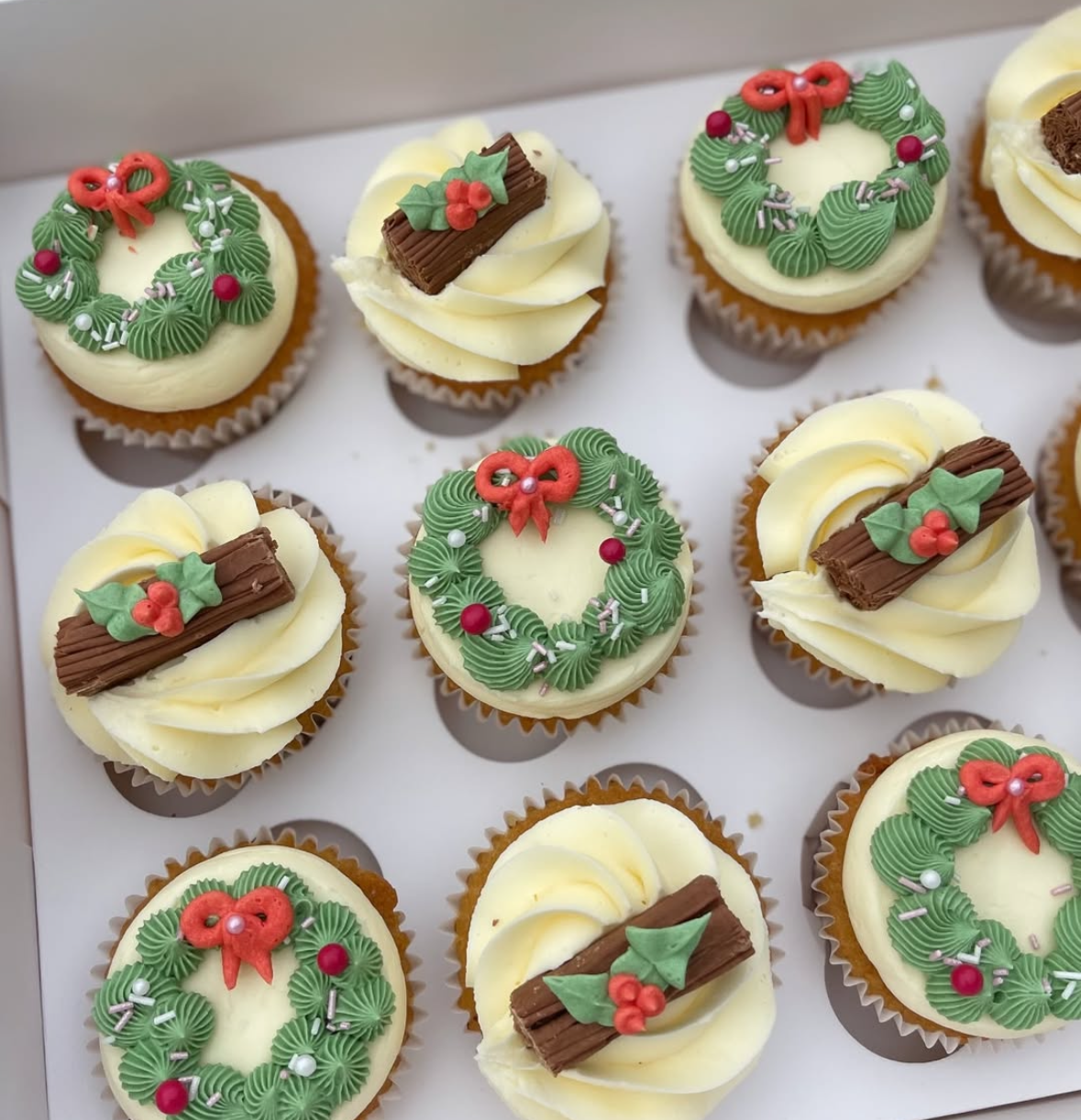 Box of 6 and 12 cupcakes