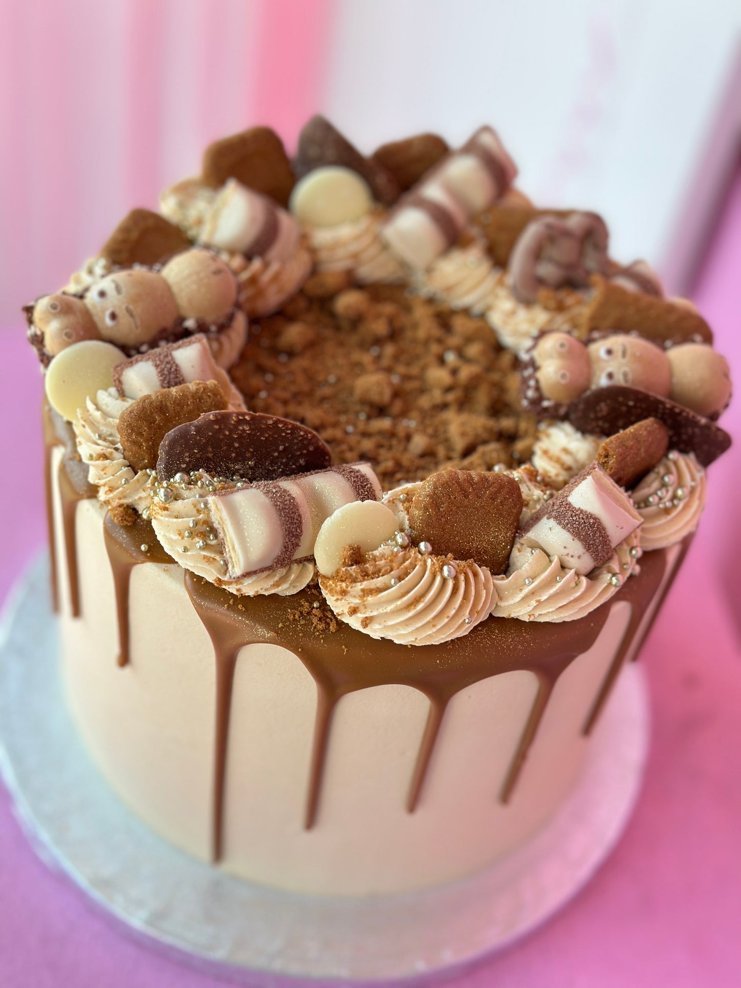 Biscoff Biscuit Themed Cake