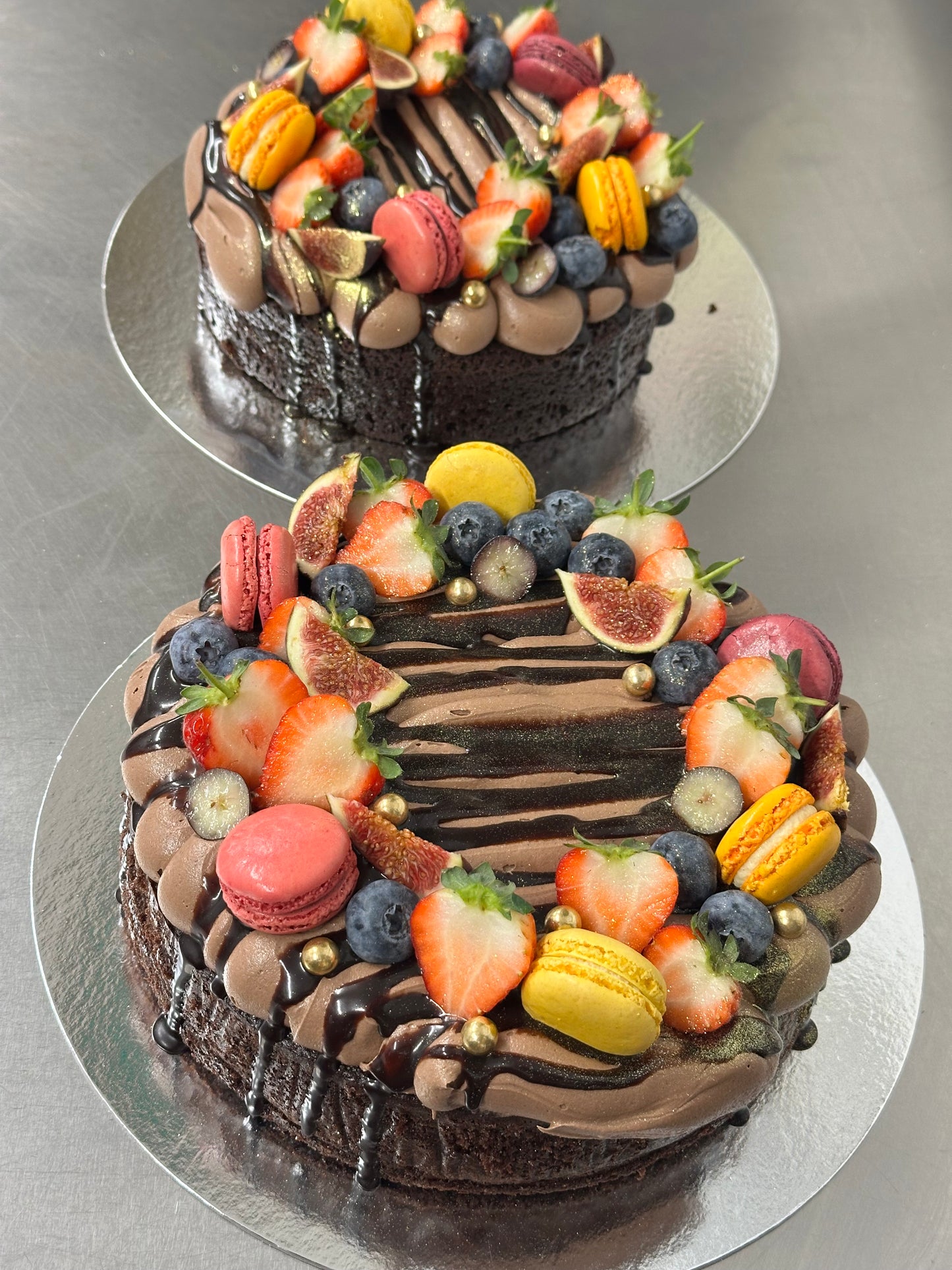 One Layer Chocolate Cake
