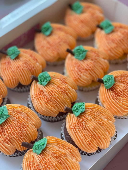 Halloween Pumpkin Cupcakes