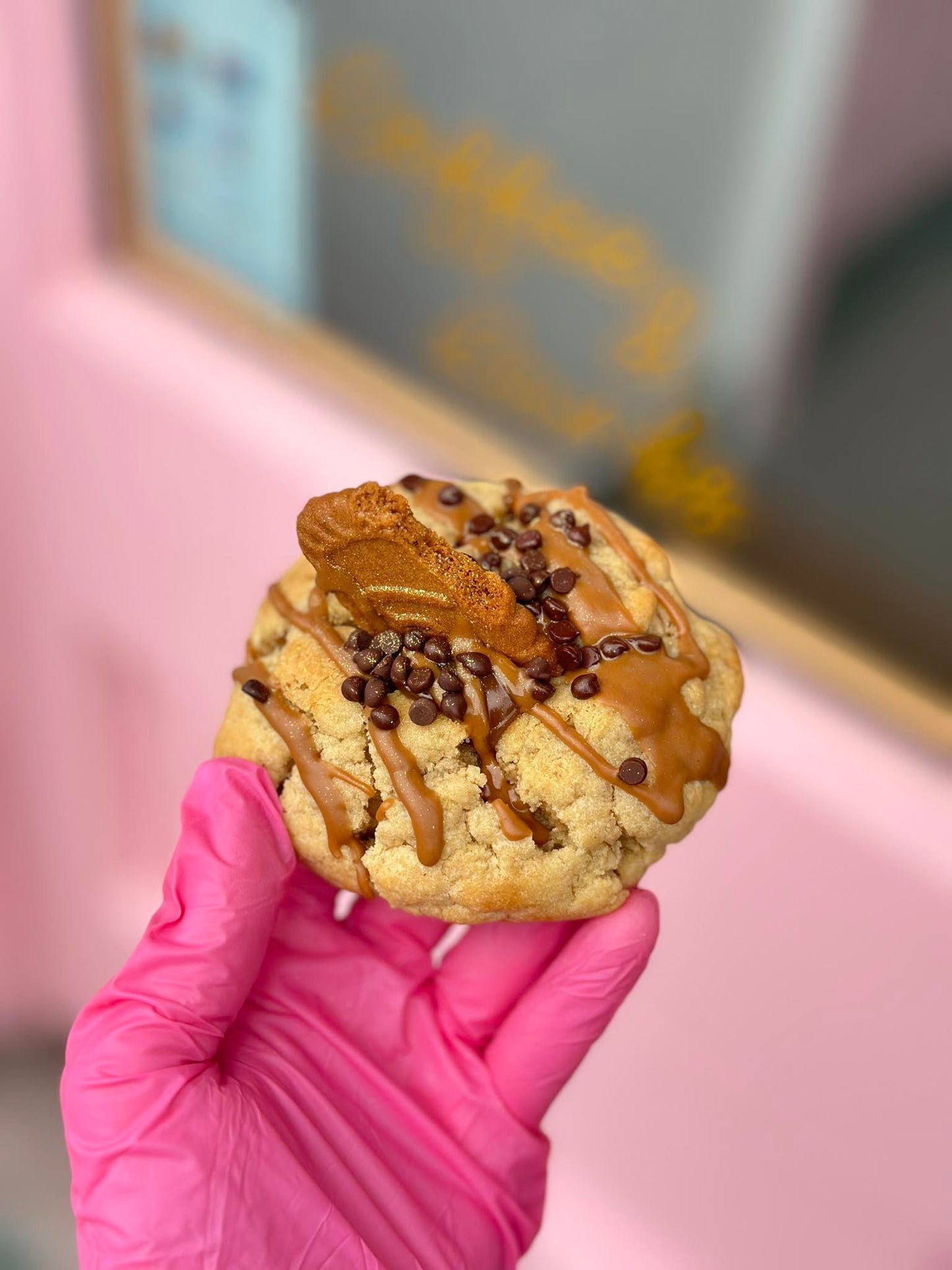 New York Style Chunky Biscoff Caramel Cookie